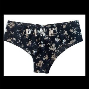 Pink Victoria’s Secret S Thing Black No Show Floral Chrekster S